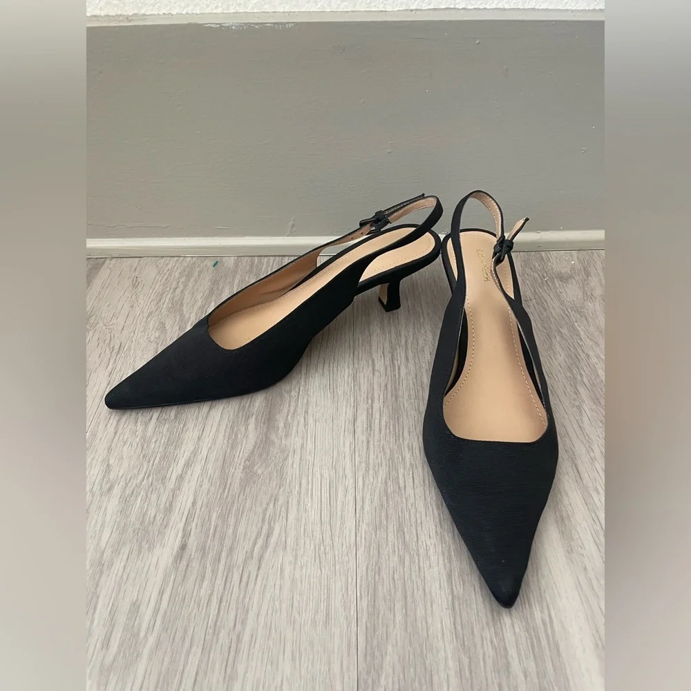 & Other Stories Black Slingback Heels - Picture 6 of 6